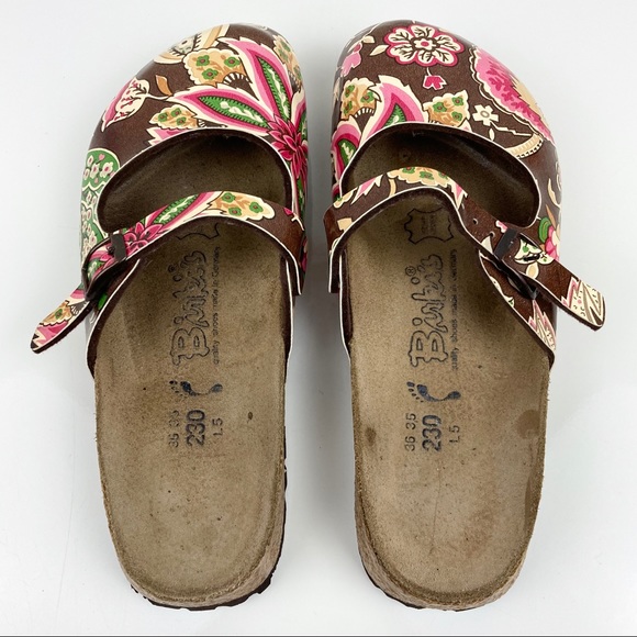 Birkenstock Birki’s Women’s Maria Floral Print Clogs Mary Jane Strap Size 36 (5) - Picture 2 of 7